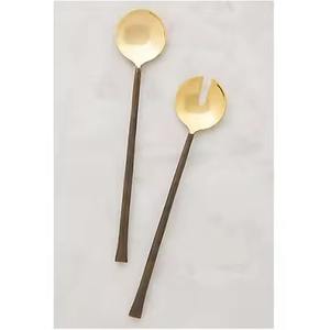 Utensilios de Cocina de Acero Inoxidable, Juego de Tenedores y Cucharas para Servir Ensaladas, Acabado Espejo, Seguro para Alimentos - Product Image 4