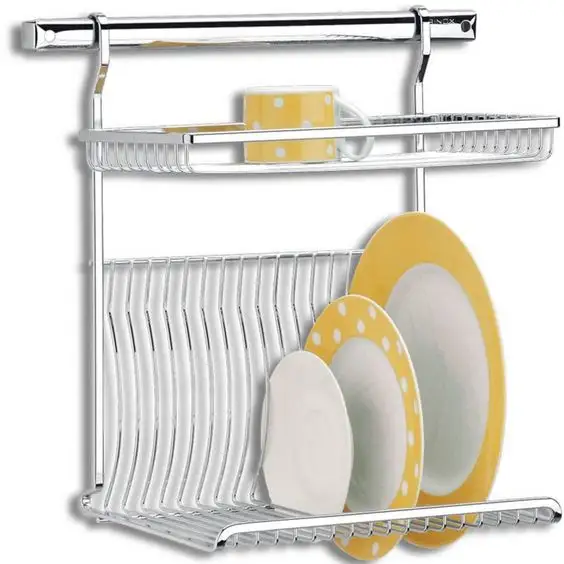 Novo Wall Mount Steel Rack produto para cozinha ou home rack recipientes de armazenamento organizador Kitchen Ware Rack