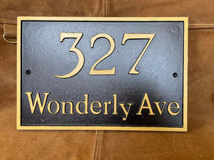 أرقام مؤامرات مخصصة ، علامة باب لوحة رقم المنزل النحاسي العائم والألومنيوم لرقم المنزل لديكور الجدار - Product Image 2