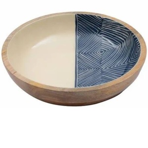 Tazón para Servir Sopa, Frutas y Ensaladas con Acabado Esmaltado, Uso en Hoteles y Catering, Tazón de Madera de Acacia de Tamaño Personalizado - Product Image 4