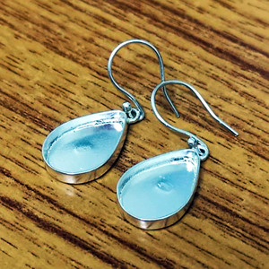 Alta calidad vacío encontrar Proveedor Profesional pera 4x6mm a 15x20mm DIY Collet 925 plata esterlina colgante pendiente ajuste - Product Image 4