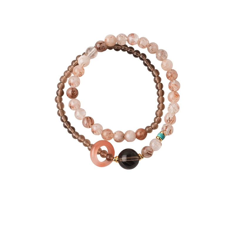 Black Gold Gray Crystal Agate