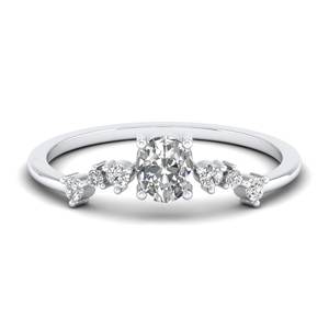 Anillos de Compromiso de Moissanita con Certificado GRA de Oro de 14K de Alta Calidad REYES para Mujer, Joyería de Lujo para Regalo de Dama de Honor de Boda - Product Image 1