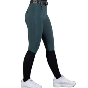 Diseño de lazo de cinturón, calzones ecuestres, parches de rodilla de cuero, Jodhpurs, pantalones de montar a caballo Con parte inferior de pierna elástica para mujer - Product Image 4