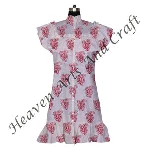 2025 nuevo estilo de impresión 100% algodón bloque estampado Top para mujer moda Tops cintura manga corta estilo tanque camiseta manga corta - Product Image 1