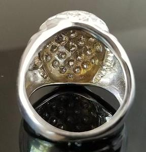 2.75Ct Round Cut Moissanite Engagement Dome <b>Ring</b> with Prongs Setting 14k White Gold Over <b>for</b> <b>Men</b> <b>for</b> Wedding and Parties - Product Image 4