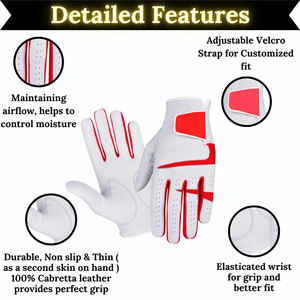 Gants en cuir Cabretta doux au toucher pour femmes avec étiquette personnalisée Options d'impression et de broderie personnalisées - Product Image 2