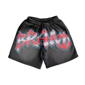 เสื้อยืดและกางเกงขาสั้นลำลองพิมพ์ลาย DTG สำหรับผู้ชาย กำลังเป็นที่นิยม ชุด 2 ชิ้น ผลิตจากผ้าโพลีเอสเตอร์/คอตตอนผสม 300GSM แห้งเร็ว สไตล์สตรีทแวร์ - Product Image 5