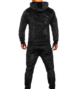 Logo personnalisé unisexe survêtement d'hiver séchage rapide manches longues velours tissu écologique respirant décontracté vêtements de mode - Product Image 2