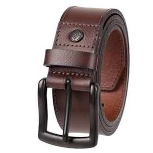 Cinturón de Cuero PU Negro Personalizado de Alta Calidad para Hombre con Hebilla de Pin, Diseño Francés FD0000247, Proveedor Mayorista de Cuero Genuino - Product Image 4