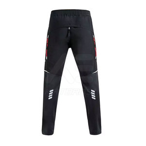 Pantalon de cyclisme pour homme, coupe régulière, respirant, séchage rapide, longueur longue, impression réfléchissante, 100% coton, 160g, pour adultes - Product Image 3