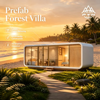 Cabane Apple Premium de 26 m², maison préfabriquée modulaire avec cuisine, prête pour le glamping hôtelier