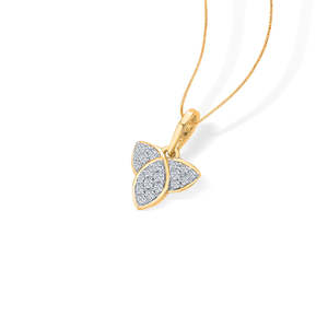 Collier pendentif en or 14 carats avec perle d'eau douce et diamant pour mariage et fiançailles - Product Image 4