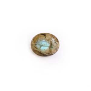 Piedra Preciosa Suelta de Labradorita de 5.1 Quilates, Gemas Minerales Naturales Pulimentadas, Efectos Ópticos Calibrados, Color Gris Azulado Arcoíris, 3-10 mm - Product Image 1