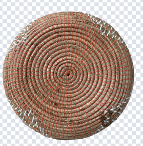 Plato colgante tejido de pasto marino de primera calidad para decoración de paredes interiores, hecho con fibras naturales resistentes, elaborado a mano en Vietnam. - Product Image 2