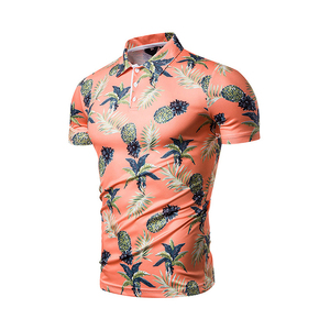 Estilo de playa de algodón de poliéster de alta calidad para hombre para Polo impreso personalizado verano Casual moda corto sólido Terry Golf Logo - Product Image 2