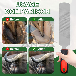 14 Inch Hoof <b>Rasp</b> Farrier <b>File</b> Tool, Heavy Duty Carbon Steel Trimming Tool Comfortable Handle Professional Hoof <b>Rasp</b> Horse - Product Image 5