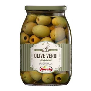 Olives vertes dénoyautées Novella 1062 ml, lot de 6 cornichons - Product Image 1
