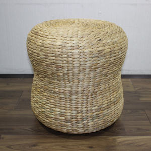 Tabouret rond en matériau naturel écologique Tabourets de bar en jacinthe d'eau tissés à la main avec en usine Artex Dong Thap - Product Image 6