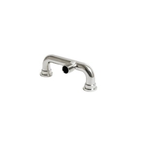 Colector de escape personalizado Inox Italia de acero inoxidable 316L con abrazadera triple, modelo 7307, pulido a espejo por dentro y por fuera, hecho en Italia - Product Image 1