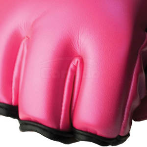 Guantes de cuero para levantamiento de pesas con protección para las palmas y muñequeras para gimnasio, fitness, entrenamiento y ejercicio. - Product Image 6