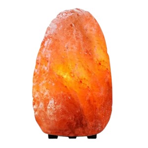 Lampe de sel naturelle sculptée écologique de l'Himalaya avec base en bois de taille personnalisable pour la décoration de la maison Feng Shui - Product Image 4