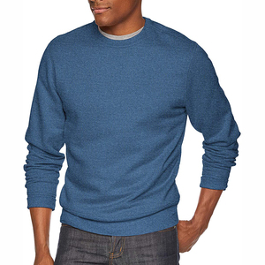 OEM personnalisé coton polyester plaine à manches longues hommes col rond sweats logo impression hiver basiques conception chaude sweats à capuche en coton - Product Image 3