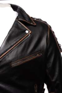 Chaqueta de Invierno para Hombre de Diseño Superior, 100% Cuero Genuino de Alta Calidad, Cuello Alto, Manga Larga, Impermeable y Resistente al Viento, Color Personalizado - Product Image 4