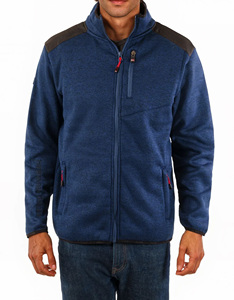 Veste polaire classique à col montant et fermeture éclair pour homme, vente en gros, tissu doux, chaud et respirant, vêtements d'hiver - Product Image 6