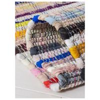 Tapis de couloir moderne fait main en coton, style bohème, pour salon, chambre à coucher, ou prière, tapis brodé d'Inde