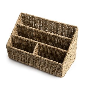 Seagrass document racks woven magazine holders notebook & letter holder basket office desk accessories - Product Image 2