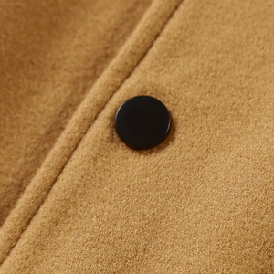 <b>Men's</b> Varsity <b>Jacket</b> Brown White Sleeve Embroidered <b>Letter</b> G Preppy Style Autumn Cotton Polyester Fleece Lining - Product Image 5
