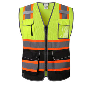 Gilet de sécurité réfléchissant haute visibilité ANSI Classe 2, imperméable, à séchage rapide, respirant, pour la construction, avec logo personnalisé - Product Image 1