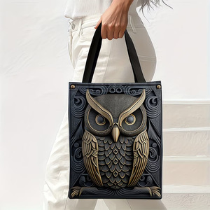 Bolsa de Lona con Asas de Cuerda 100% Algodón, Bolsa de Hombro Lista para Regalo, Varios Estilos, Venta al Por Mayor para Comercio Transfronterizo - Product Image 2