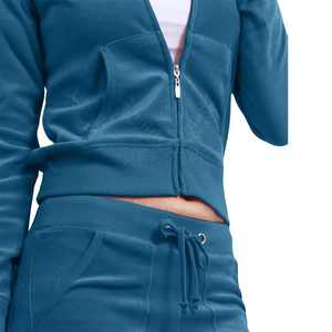 Conjunto de Dos Piezas de Chándal de Terciopelo para Hombre, Informal de Invierno, con Logotipo Personalizado Disponible, Fabricación OEM ODM 2026 - Product Image 2