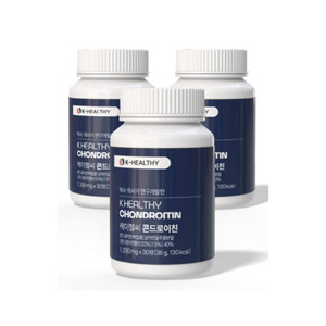 K-Healthy Chondroïtine 1200mg 30 Comprimés pour Adultes - Soutien des Articulations et du Cartilage - Product Image 1