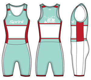 Conception personnalisée aviron Unisuit respirant tissu à séchage rapide avec logo personnalisé et graphiques - Product Image 1