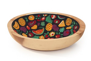 Le bol en bois de mangue avec autocollant améliore votre espace avec une élégance terreuse conçue pour la beauté, la fonction et l'attrait intemporel - Product Image 4