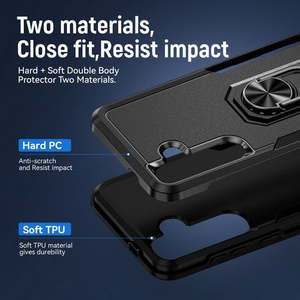 เคส Motorola G Power 5G 2024 แบบไฮบริดสองชั้น พร้อมขาตั้งแม่เหล็ก สีฟ้า - Product Image 4