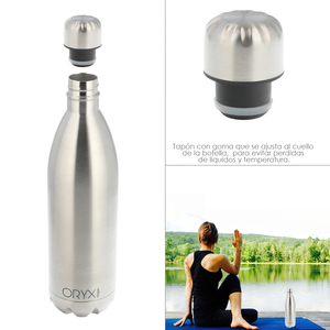 Bottiglia Termica in Acciaio Inossidabile da 1000ml, Antigoccia. - Product Image 3
