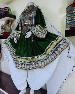 Nuevo bohemio Banjara Tribal étnico Vintage afgano Kuchi mujeres largo Maxi vestido mangas elásticas modestos vestidos de noche para damas - Product Image 2