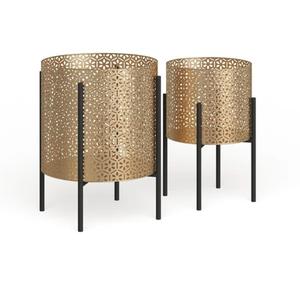 Jardinière de qualité supérieure avec support Pot de fleurs tendance pour la décoration de jardin et la décoration de fête Pots de jardinière en métal - Product Image 3