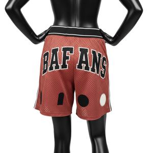 Men Athletic Mesh <b>Shorts</b> High Quality Polyester Soft Breathable Rust Tone Elastic Waist Heat Press Applique Logo women's <b>shorts</b> - Product Image 2