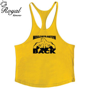 Débardeur de sport en coton d'été sans manches uni pour homme, respirant, tricoté, avec logo personnalisé, broderie, t-shirt décontracté - Product Image 6