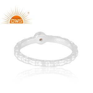 แหวนพลอยซิทรีนธรรมชาติเงินสเตอร์ลิงเครื่องประดับดีไซน์ตามสั่งสำหรับเป็นของขวัญสำหรับผู้หญิง - Product Image 2