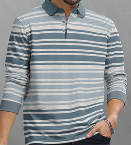 Polos informales de verano para hombre, patrón sólido, cuello levantado, tejido de manga corta, transpirable, estilo de negocios, de talla grande para adultos - Product Image 1