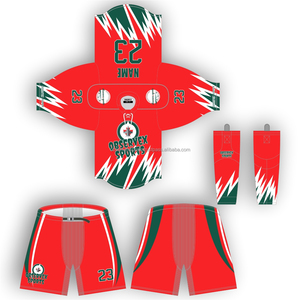 Uniforme de hockey sobre hielo con pantalones de protección y calcetines de hockey a juego para equipos, uniforme de hockey sobre hielo personalizado - Product Image 4