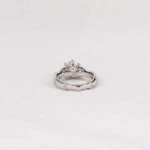 1.5-2.0 tcw แหวนหมั้นเพชรสำหรับปลูกในห้องปฏิบัติการ14KT เป็นแหวนทองคำสีขาวล้วนใช้เป็นของขวัญ - Product Image 3