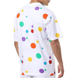 Camiseta de Verano Personalizada para Hombre, Manga Corta, Tela de Poliéster/Algodón, Hombros Caídos Extra Grandes, Alta Calidad, Transpirable - Product Image 2