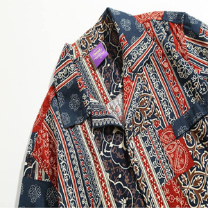 Chemises pour hommes décontractées boutonnées à col rabattu et sublimées avec imprimé cocotier tropical, chemises hawaïennes à manches courtes pour hommes - Product Image 3